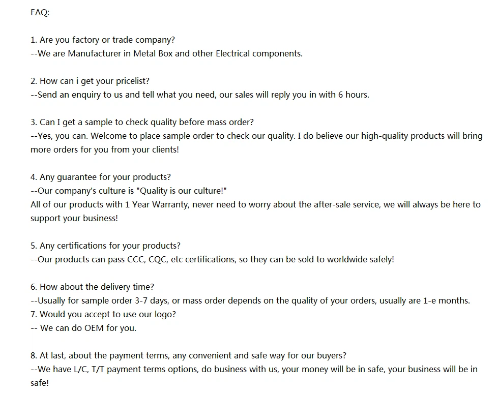 FAQ