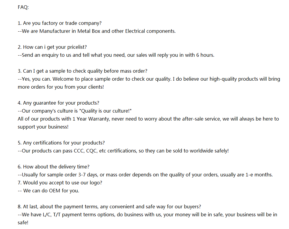 FAQ