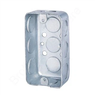 2x4 Rectangle Stainless Steel Electrical Junction Box